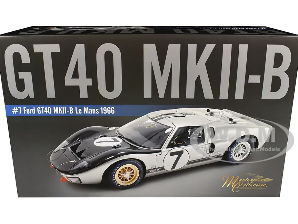 Ford GT40 MKII-B #7 Graham Hill - Brian Muir "Alan Mann Racing" "24 Hours of Le Mans" (1966) "Masterpiece Collection" 1/12 Diecast Model Car by ACME