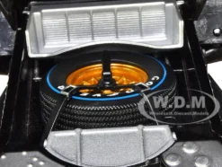 1966 Ford GT-40 MK II #2 Black Silver Stripes After Race Dirty Version 1/18 Diecast Model Car Shelby Collectibles SC431