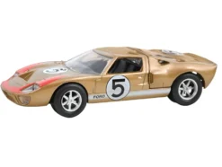 1966 Ford GT40 MKII #5 Kandy Gold Metallic with White Stripes and Red Graphics 1/43 Diecast Model Car by Norev