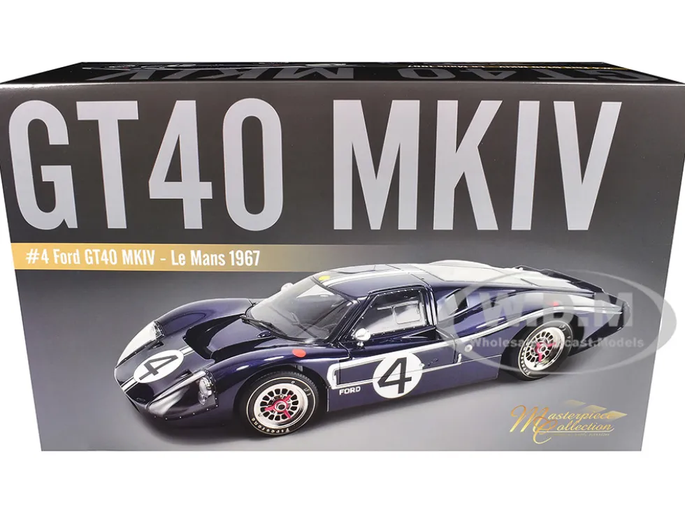 Ford GT40 MKIV #4 Denny Hulme - Lloyd Ruby "Holman & Moody" "24 Hours of Le Mans" (1967) "Masterpiece Collection" 1/12 Diecast Model Car by ACME