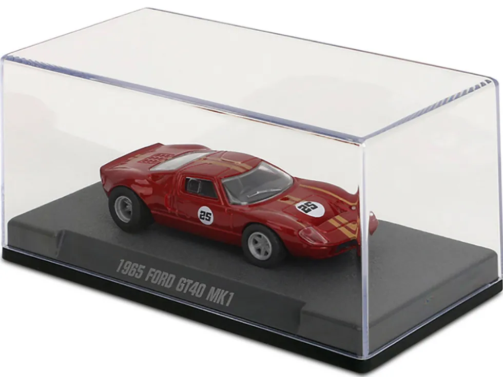 1965 Ford GT40 MK1 #25 Red Metallic with Gold Stripes "Collection" Series 1/64 Diecast Model Car by Majorette
