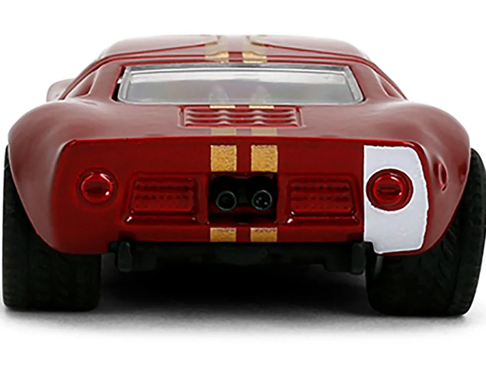 1965 Ford GT40 MK1 #25 Red Metallic with Gold Stripes "Collection" Series 1/64 Diecast Model Car by Majorette