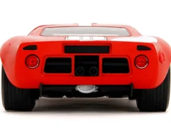 Ford GT40 MK1 Red with White Stripes and Graphics