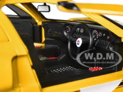 1968 Ford GT40 MK1 Yellow with Black Stripes "Competition" Series 1/18 Diecast Model Car by Solido