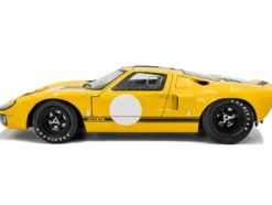 1968 Ford GT40 MK1 Yellow with Black Stripes "Competition" Series 1/18 Diecast Model Car by Solido