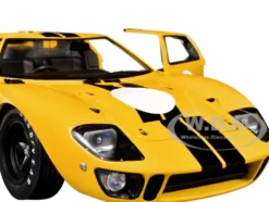 1968 Ford GT40 MK1 Yellow with Black Stripes 