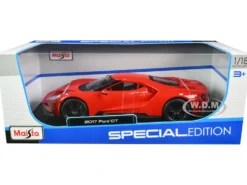2017 Ford GT Red with Black Wheels Special Edition 1/18 Diecast Model Car Maisto 31384