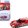 1965 Ford GT40 #14 Red with White Stripes "Vintage Muscle" Series 1/64 Diecast Model Car by Auto World