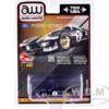 1966 Ford GT40 RHD Right Hand Drive #2 Black Silver Stripes Limited Edition 3600 pieces Worldwide 1/64 Diecast Model Car Auto World CP7922