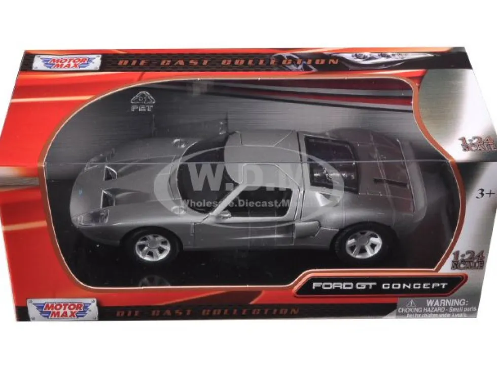 Ford GT Silver 1/24 Diecast Car Model Motormax 73297