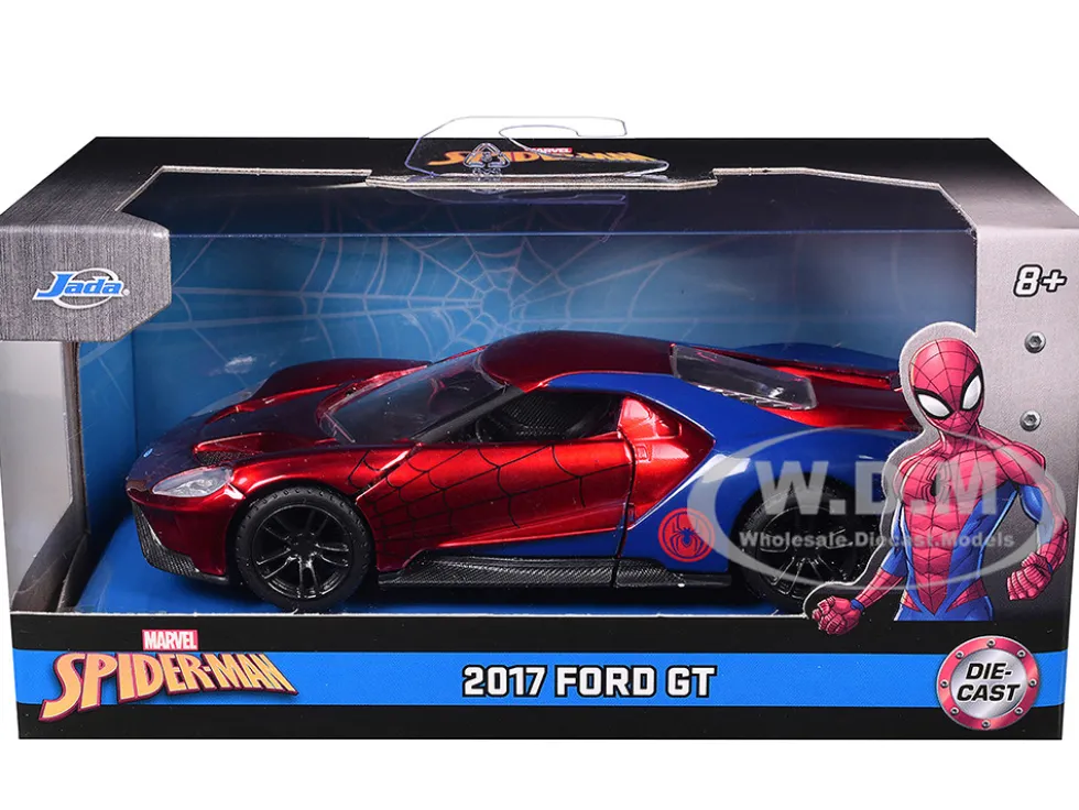 2017 Ford GT Spider-Man Theme Marvel Series 1/32 Diecast Model Car Jada 30291