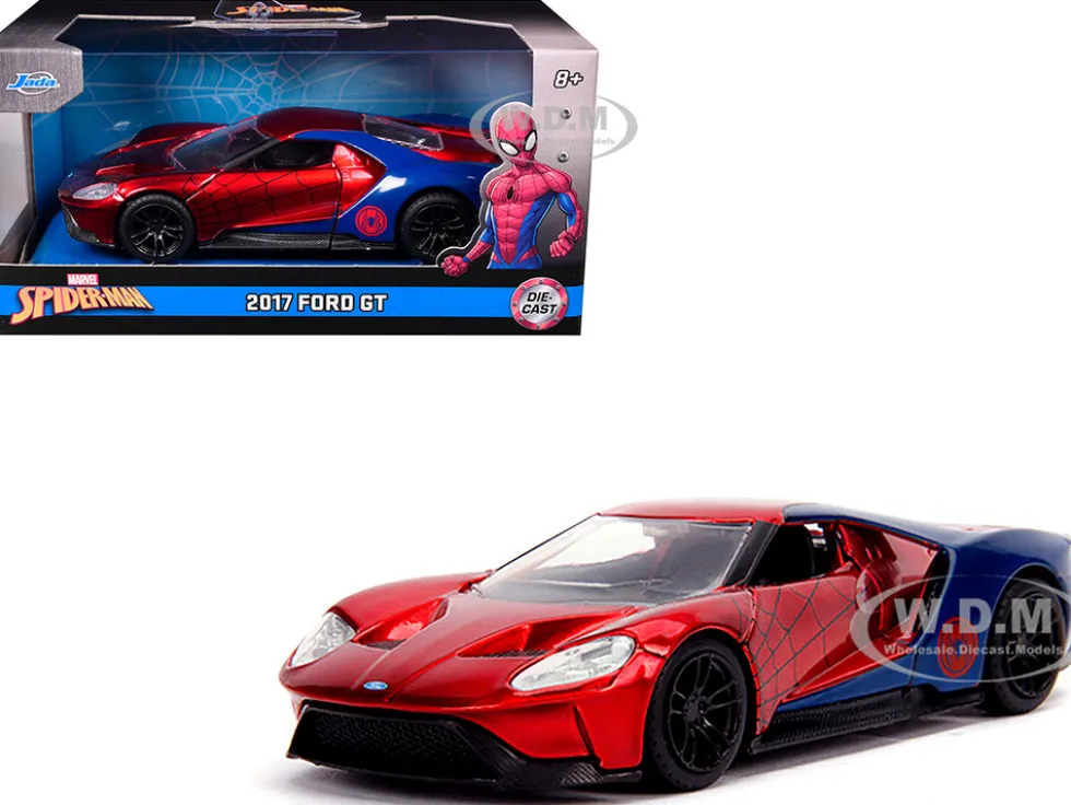 2017 Ford GT Spider-Man Theme Marvel Series 1/32 Diecast Model Car Jada 30291