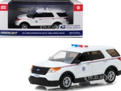 2014 Ford Interceptor Utility Postal Police United States Postal Service USPS White 1/43 Diecast Model Car Greenlight 86524