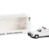 1980 1991 Ford LTD Crown Victoria Police White with Light Bar Hot Pursuit Hobby Exclusive Series 1/64 Diecast Model Car Greenlight GL43007L