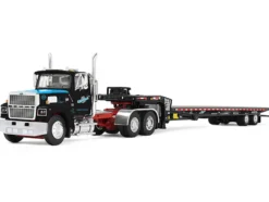 Ford LTL 9000 Day Cab and Landoll 440B-50CA Traveling Axle Trailer