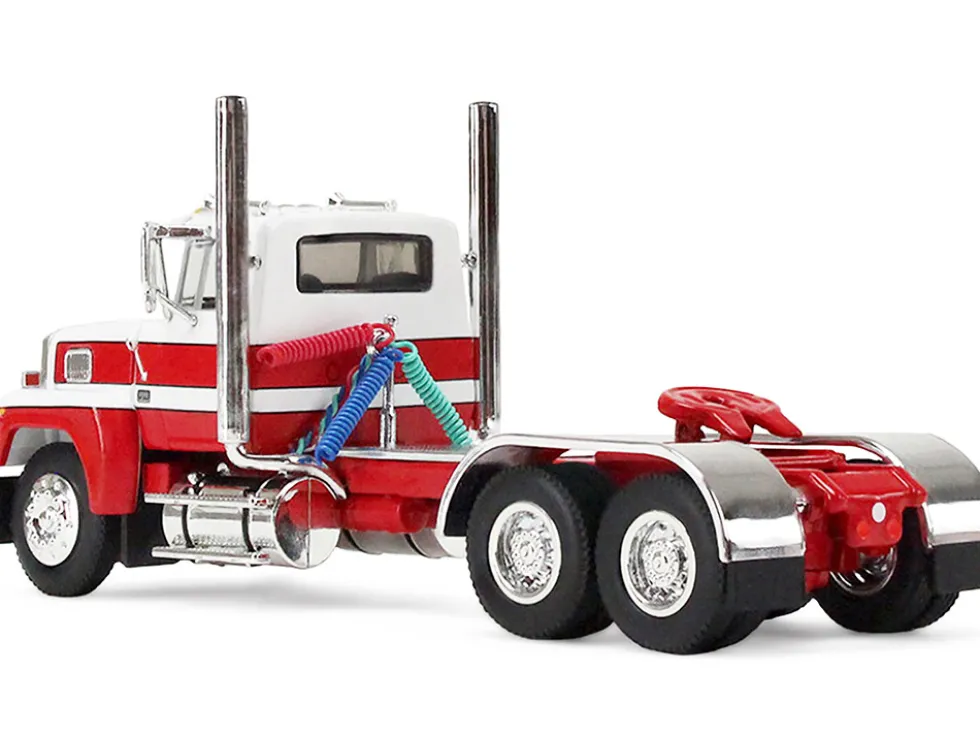 Ford LTL 9000 Trio Set (Two Day Cabs and One 60" Flat Top Sleeper) 1/64 Diecast Model by DCP/First Gear