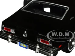 1974 Ford Maverick Black Forgotten Classics Series 1/24 Diecast Model Car Motormax 79042BK
