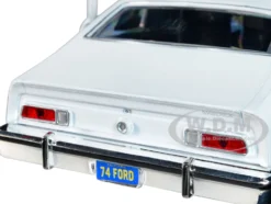 1974 Ford Maverick Grabber White Orange Stripes Forgotten Classics Series 1/24 Diecast Model Car Motormax 73332w