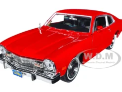 1974 Ford Maverick Red Forgotten Classics Series 1/24 Diecast Model Car Motormax 79042