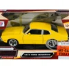 1974 Ford Maverick Yellow Forgotten Classics Series 1/24 Diecast Model Car Motormax 73326y