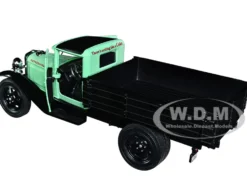 1931 Ford Model AA Pickup Truck Light Green and Black Pause Refresh Drink Coca Cola 1/24 Diecast Model Car Motor City Classics 424024