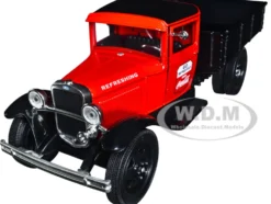 1931 Ford Model AA Pickup Truck Red and Black Go Refreshed Drink Coca Cola 1/24 Diecast Model Car Motor City Classics 424022