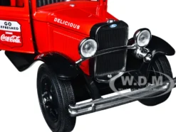 1931 Ford Model AA Pickup Truck Red and Black Go Refreshed Drink Coca Cola 1/24 Diecast Model Car Motor City Classics 424022