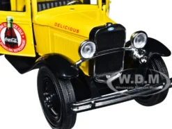 1931 Ford Model AA Pickup Truck Yellow and Black Drink it Ice Cold for Sparkling Refreshment Coca Cola 1/24 Diecast Model Car Motor City Classics 424023