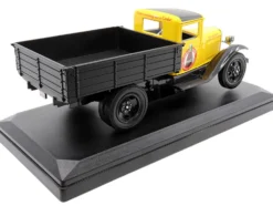 1931 Ford Model AA Pickup Truck Yellow and Black Drink it Ice Cold for Sparkling Refreshment Coca Cola 1/24 Diecast Model Car Motor City Classics 424023