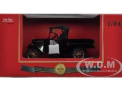 1925 Ford Model T Closed Convertible Pickup Truck Black 1/24 Diecast Model Car Sun Star 1860