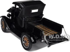 1925 Ford Model T Closed Convertible Pickup Truck Black 1/24 Diecast Model Car Sun Star 1860