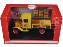 1923 Ford Model TT Coca Cola with Hand Cart and Coca Cola Bottles 1/32 Diecast Model Motorcity Classics 442453