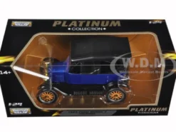 1925 Ford Model T Touring Blue 1/24 Diecast Model Car Motormax 79319
