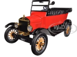 1925 Ford Model T Touring Red 1/24 Diecast Model Car Motormax 79328