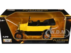 1925 Ford Model T Touring Yellow "Platinum Collection" Series 1/24 Diecast Model Car by Motormax