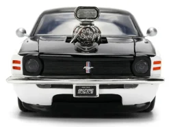 1970 Ford Mustang Boss 429 Black and White with Graphics