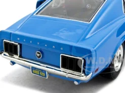 1970 Ford Mustang Boss 429 Blue 1/24 Diecast Model Car Motormax 73303