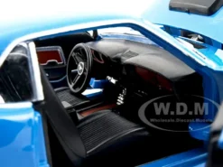 1970 Ford Mustang Boss 429 Blue 1/24 Diecast Model Car Motormax 73303