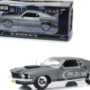 1969 Ford Mustang BOSS 429 Gray Black Stripes John Wick 2014 Movie 1/18 Diecast Model Car Highway 61 18016