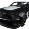2012 Ford Mustang Boss 302 Matt Black White 1/24 Diecast Model Car Maisto 31269