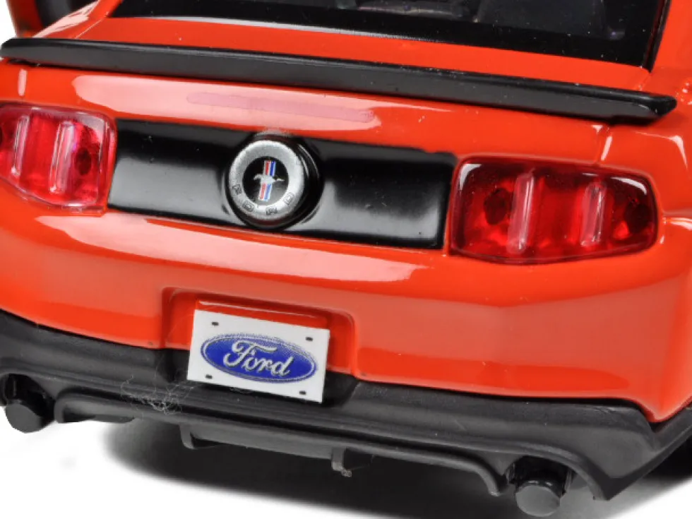 2012 Ford Mustang Boss 302 Orange Black 1/24 Diecast Model Car Maisto 31269