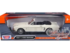 1964 1/2 Ford Mustang Convertible Cream 1/18 Diecast Car Model Motormax 73145