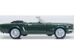 1965 Ford Mustang Convertible Ivy Green Metallic 1/87 HO Scale Diecast Model Car Oxford Diecast 87MU65006