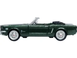 1965 Ford Mustang Convertible Ivy Green Metallic 1/87 HO Scale Diecast Model Car Oxford Diecast 87MU65006