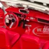 1964 1 2 Ford Mustang Convertible White with Red Interior James Bond 007 Goldfinger 1964 Movie James Bond Collection Series 1/18 Diecast Model Car Motormax 79833JB