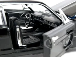 1964 1/2 Ford Mustang Coupe Hard Top Black 1/24 Diecast Model Car Welly 22451