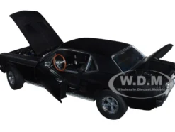 1967 Ford Mustang Coupe Matt Black Adonis Creed's Creed 2015 Movie 1/18 Diecast Model Car Greenlight 13611