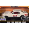 1967 Ford Mustang Coupe #23 "Thrill Circus By Karnes" White 1/18 Diecast Model Car by Greenlight