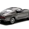 1967 Ford Mustang Custom Eleanor Gray Metallic Black Stripes Gone in 60 Seconds 2000 Movie 1/43 Diecast Model Car Greenlight 86411