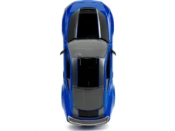 2024 Ford Mustang Dark Horse Blue Metallic with Black and Gray Stripes